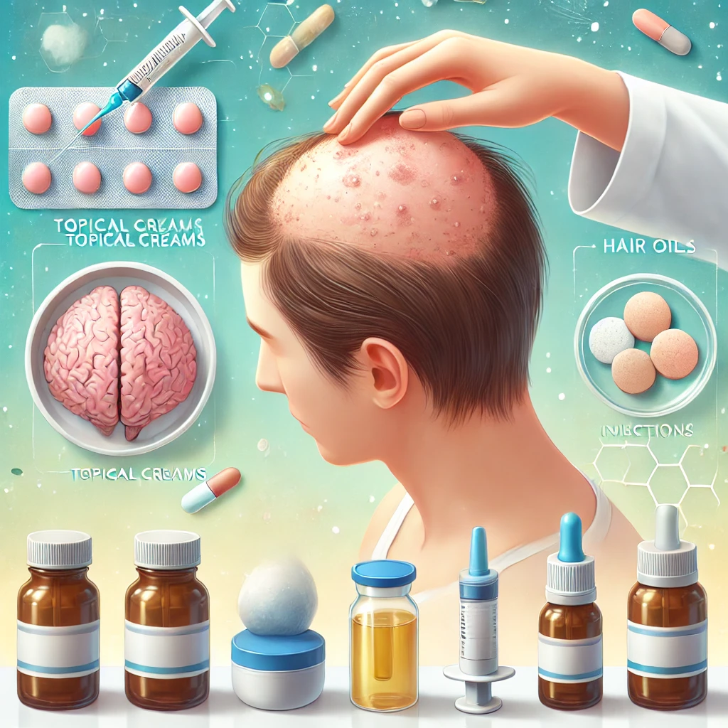 Various treatments for alopecia areata, including medications, oils, and lifestyle practices, aimed at restoring healthy hair and boosting confidence.